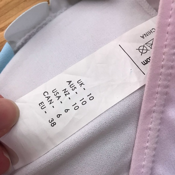 NWT boohoo Panama Ombre Scallop Bandeau Bikini top - Picture 6 of 6